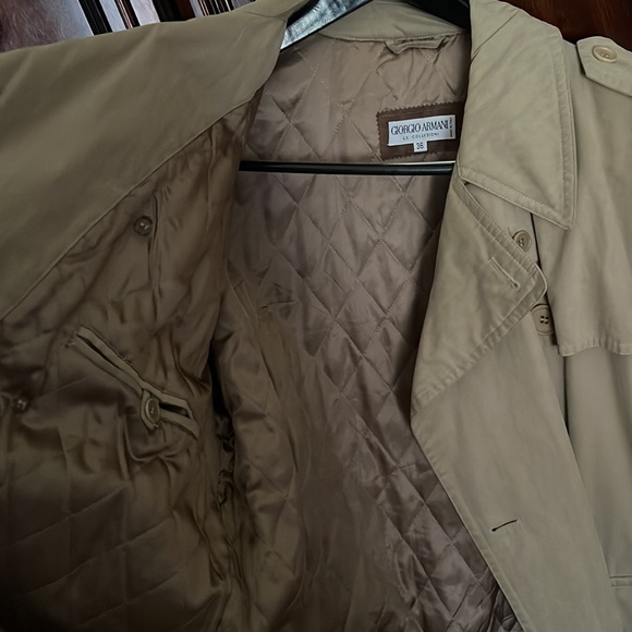 Mint Giorgio Armani trench coat tan 36 s/m - Picture 4 of 4